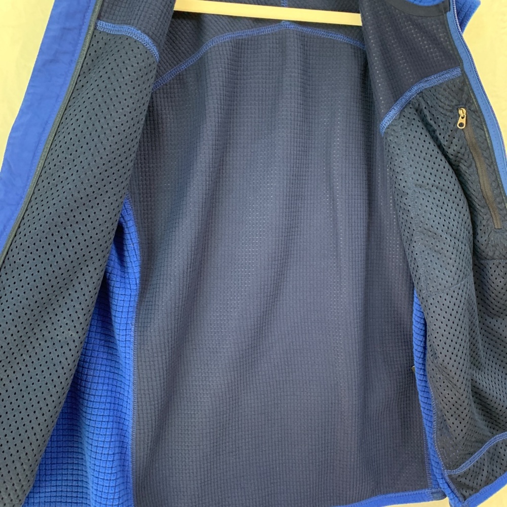 Patagonia Vintage Lightweight R-4 Micro-Fleece Vest Royal Blue Sz L - Picture 8 of 11